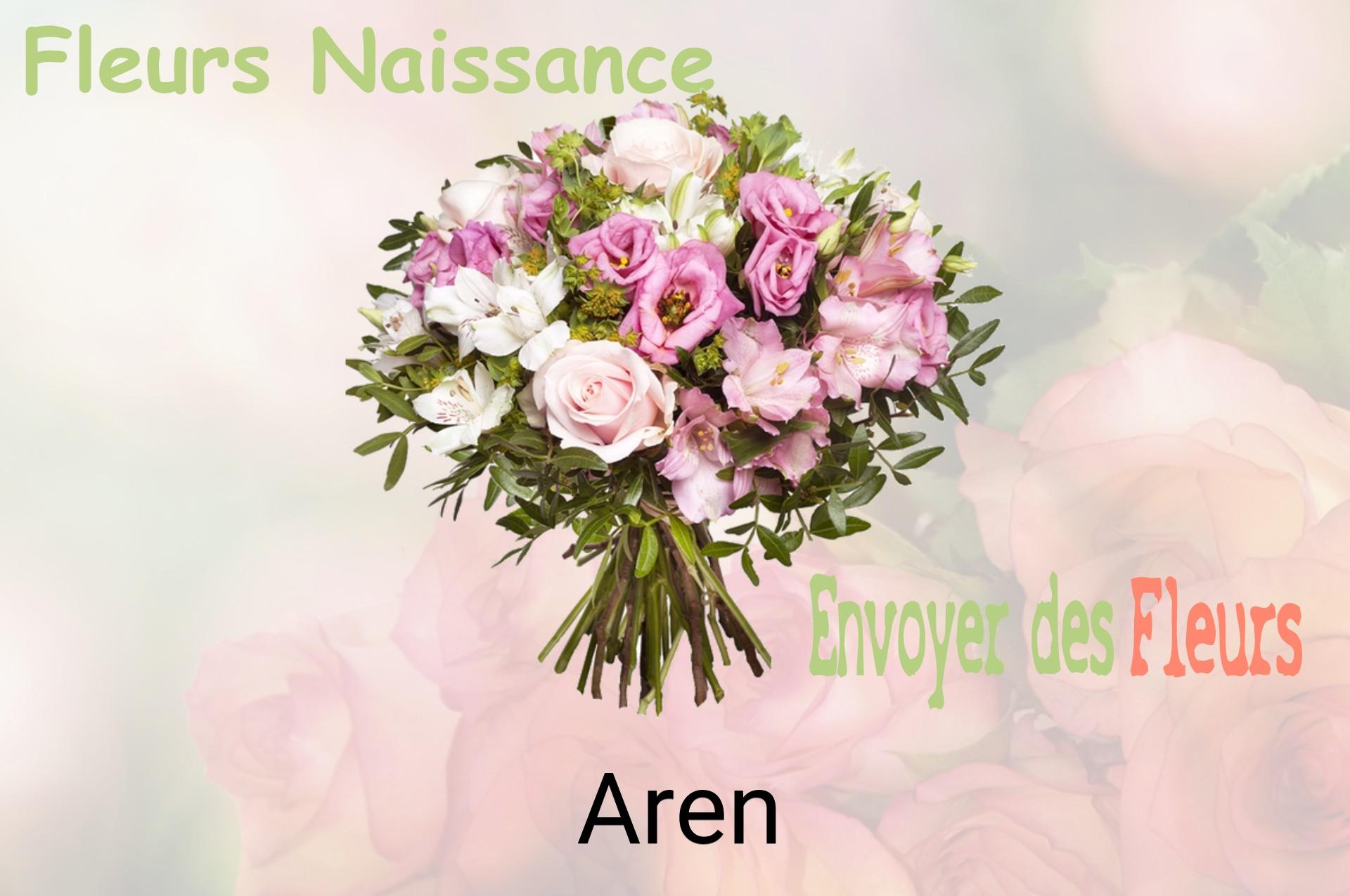 Bouquet de fleurs de naissance livré à Aren